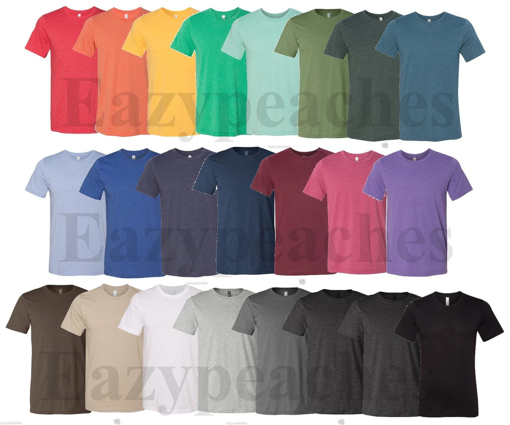 Canvas, Men's Size XL-4XL Bella Short Sleeve Heather T-Shirts, Unisex Tees, 3001