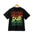 Roots Culture Dub Music Reggae Tee, Jamaican Style Cotton T-Shirt for Men Women