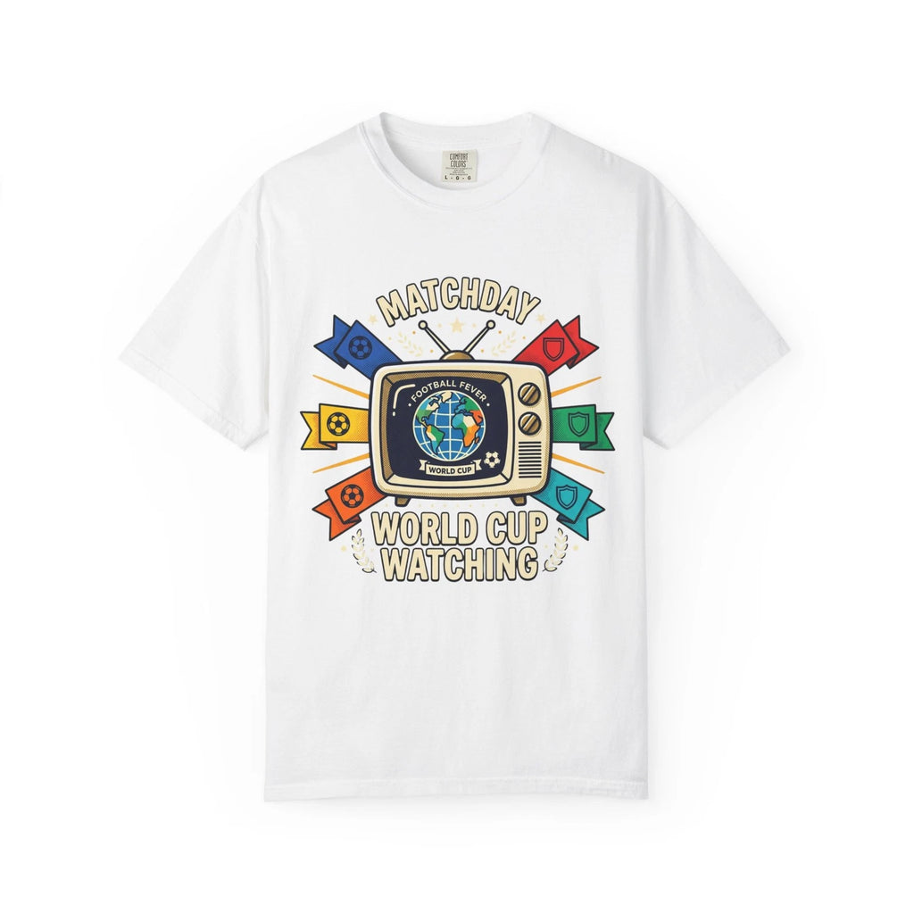 Matchday World Cup Watching T-shirt | Retro TV Soccer Design