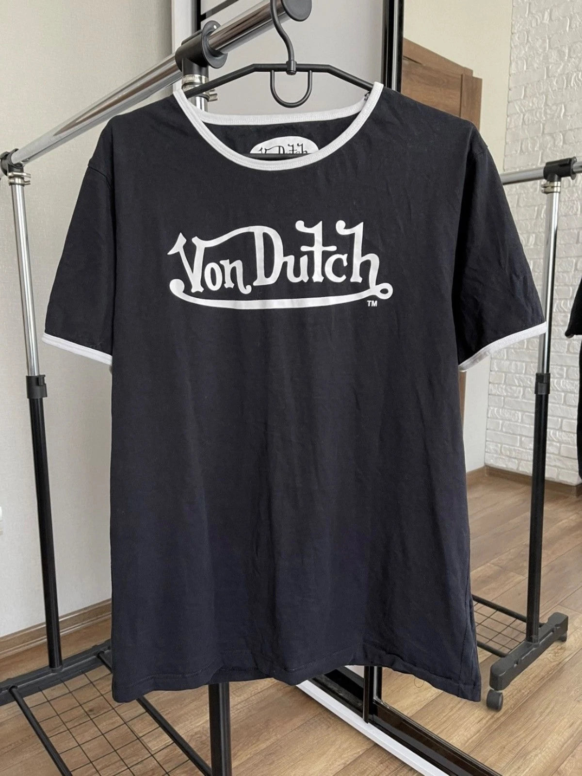Von Dutch Big Logo T-Shirt Size XL Y2K