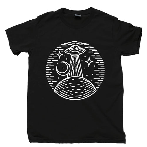 Alien T Shirt Flying Saucer Extraterrestrial Spaceship Believe UFO Sightings Tee