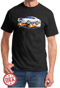 1976 1977 1978 Ford Cobra II Mustang Cartoon Color Tshirt NEW FREE SHIPPING
