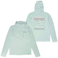 Patagonia Mens Capilene Cool Sun Hoody Peak Visions L/S T-shirt Thermal Blue/Ice
