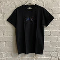 Actual Fact Beatles Abbey Road Black Embroidered Tee T-Shirt