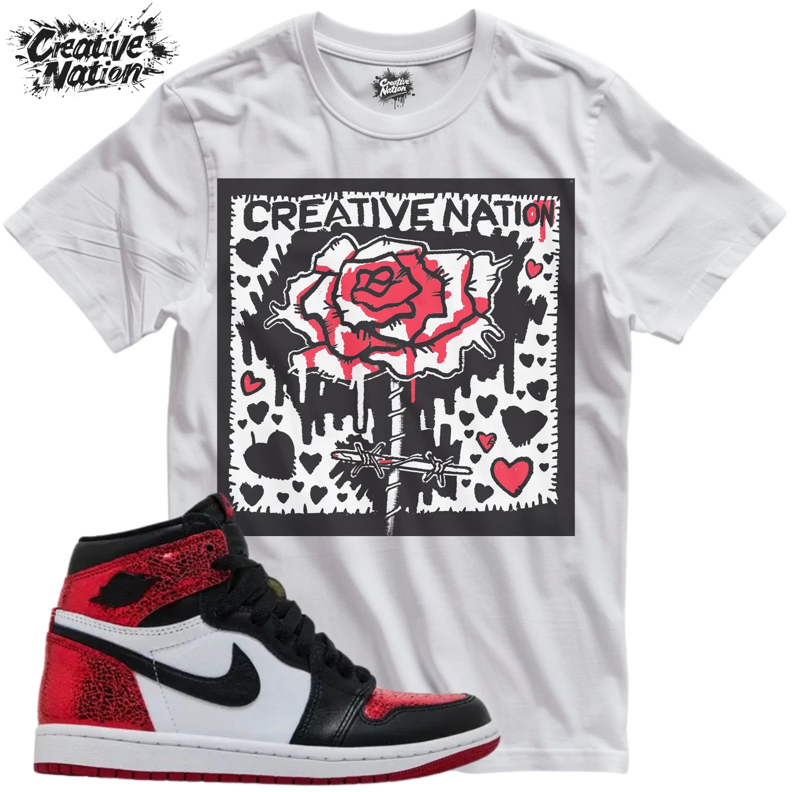 Shirt To Match 1 High OG Ruby Unisex Tee Sneaker Shirt Rose Shirt For Sneaker T