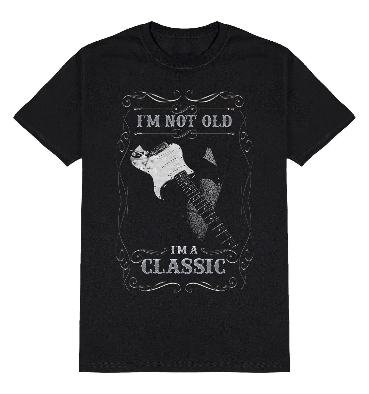 Mens Electric Guitar T-Shirt Im Not Old Im A Classic Music Gift For a Guitarist