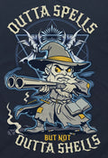 Outta Spells Not Shells Final Fantasy Shotgun Dungeons Dragons rpg T-Shirt Tee