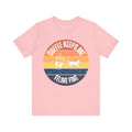 Coffee Keeps Me Feline Fine - Vintage Cat Lover T-Shirt
