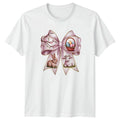 Cute Watercolor Easter Bunny Lamb Womens T-Shirt Easter Spring Holiday Apparel