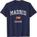 Madrid Spain Espana Vintage Athletic Sports Design T-Shirt