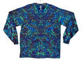 Tie Dye Shirt | Green & Purple Blotter | Long Sleeve Handmade T-Shirt | Small-6X