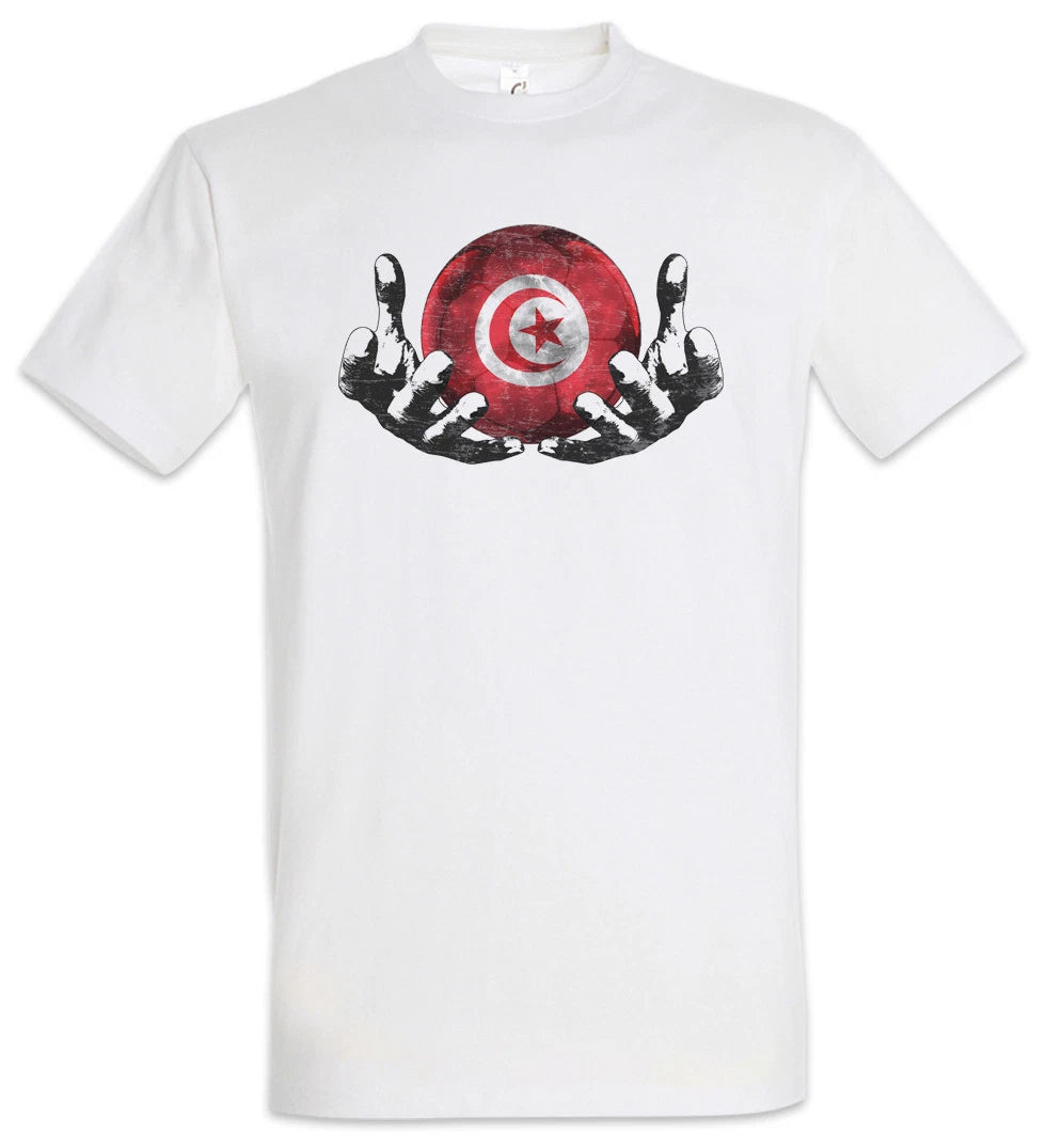 Tunisia Football Magic Ball T-Shirt tunisian Soccer Flag World Championship