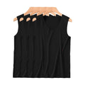 Mens Solid Color V Neck Sleeveless Ice Silk Vest For Vacation And Daily