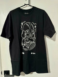 New Stance Designer Mens Graphic Street Logo Tee Shirt Size L Black