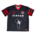 Scream Ghostface  Short Sleeve Front Back Graphic Soccer Jersey Men's size XL