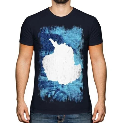 Antarctic Grunge Flag Men's T-Shirt Jersey