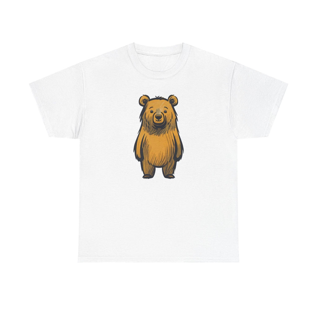 Scruffy Brown Bear T-Shirt | Cute Woodland Animal Tee