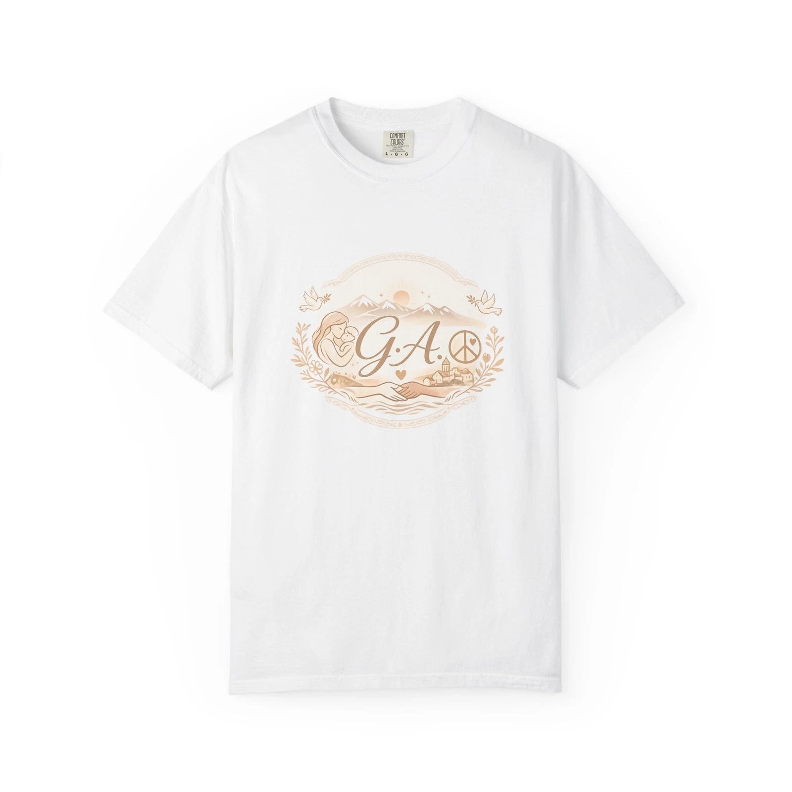 G.A. Ocean Waves Graphic T-Shirt | Vintage Beach Crest