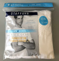 Stafford 4-Pack Men's Dry+Cool Blended Cotton Crew-Neck T-Shirts White