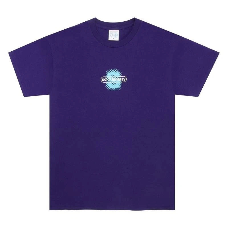 Sci-Fi Men's Medium Purple Fantasy Spotty Graphic T Shirt Streetwear Skate V6-10
