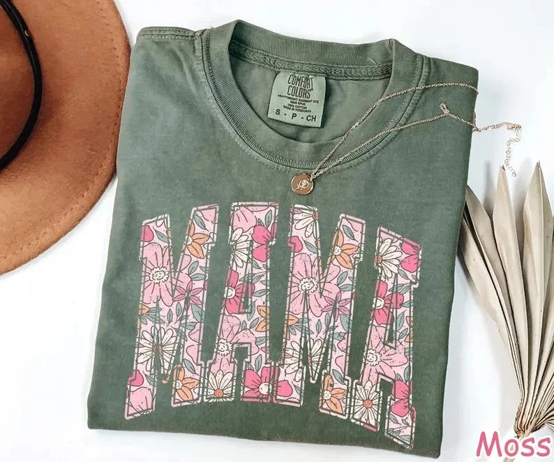 HOT! Comfort Colors® Boho Floral Spring Tee Cute Gift for Mom