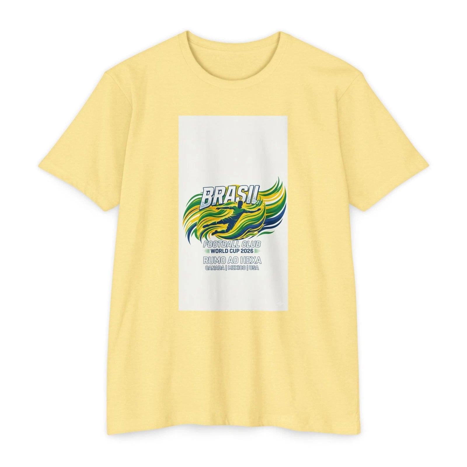 Brasil Wave Graphic T-Shirt | Soccer World Cup Design