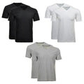 RAGMAN Men's T-Shirt 2 Pack - 1/2 Sleeve, Undershirt, V-Neck