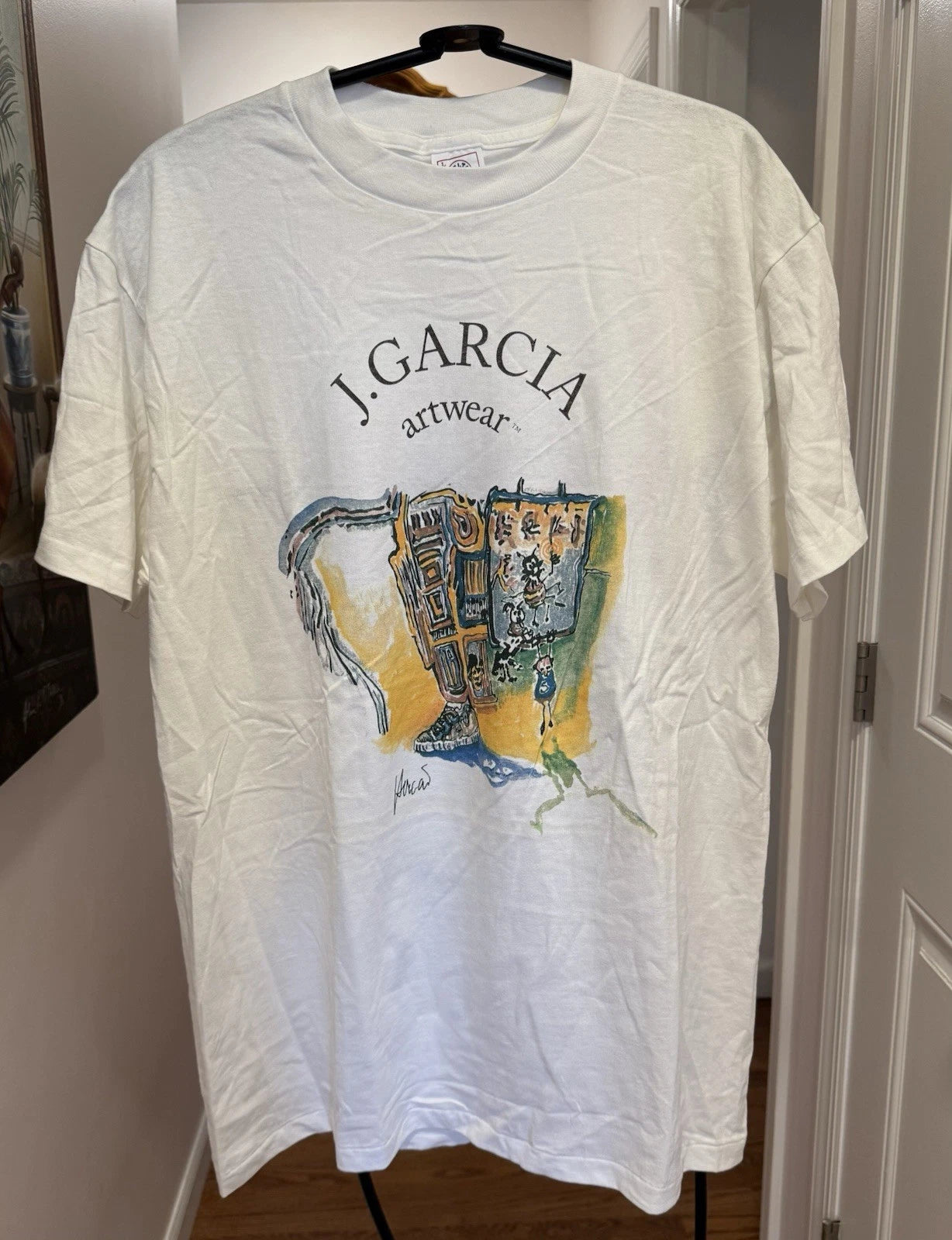 Vintage 90s Jerry J Garcia Artwear Special Olympics Grateful Dead T-Shirt Sz L