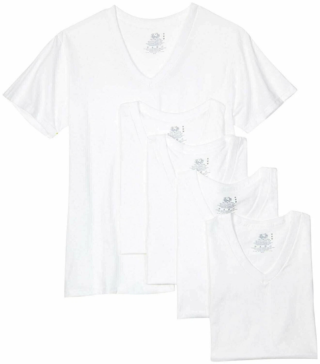 Fruit of the Loom Men's Premium V-Neck Tee (Pack of 4)
