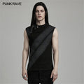 PUNK RAVE Men Gothic Cyberpunk Punk Rock Tops T-Shirts Sleeveless Tank Vest