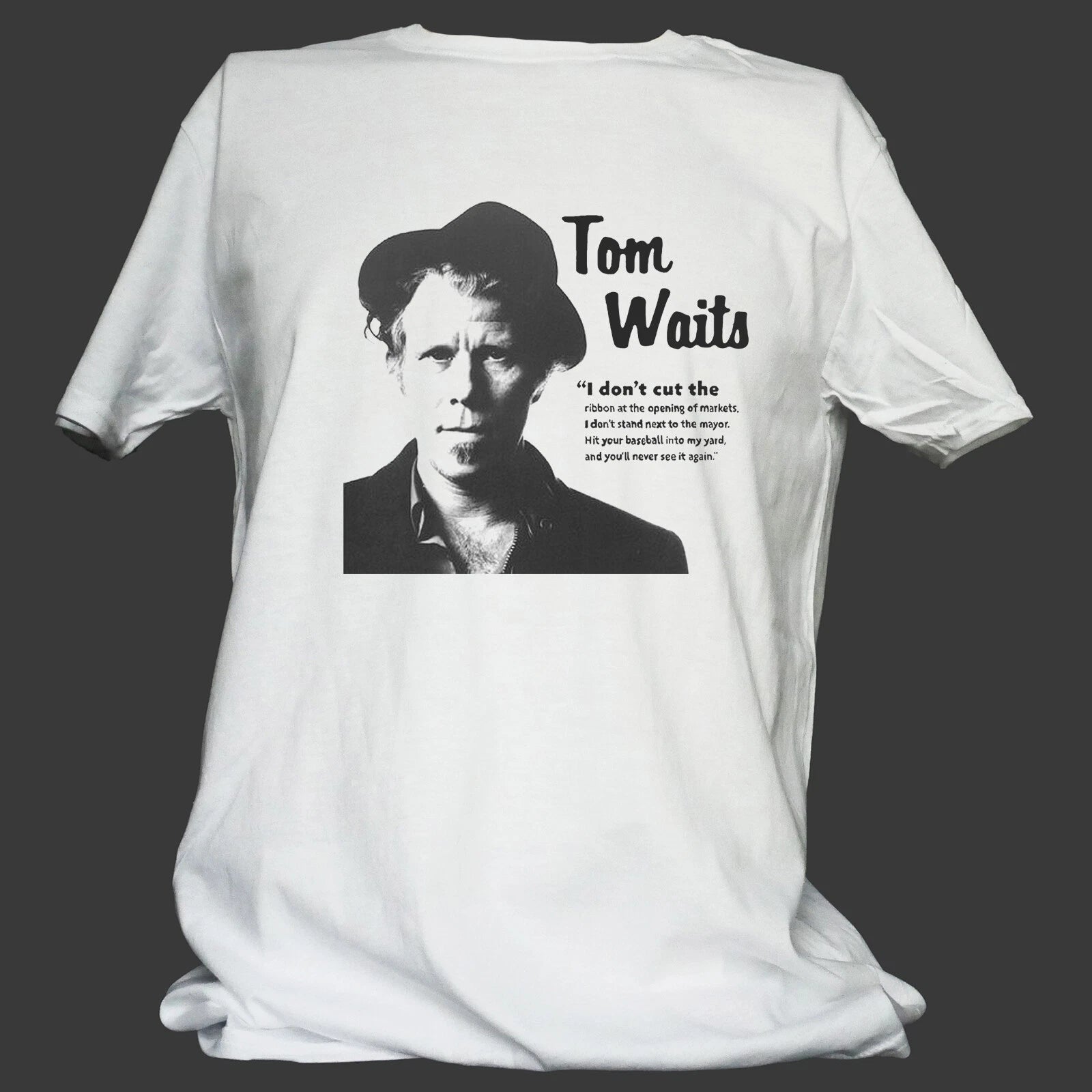 TOM WAITS BLUES PUNK ROCK T-SHIRT unisex S-3XL