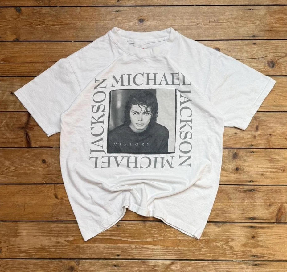 Vintage 1995 Michael Jackson King of Pop History Tour T-Shirt S-5XL