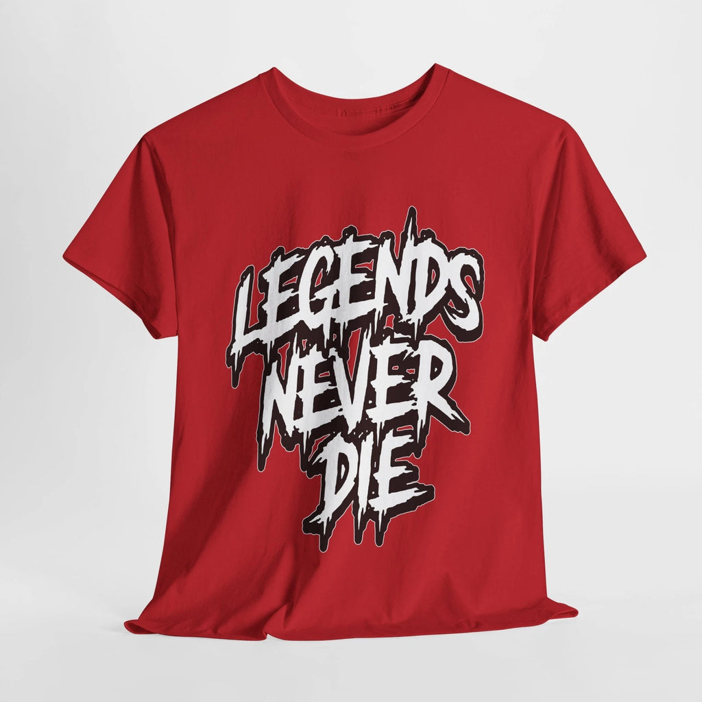 Legends Never Die Tee, Unisex Heavy Cotton T-Shirt, Music Gift, Trendy
