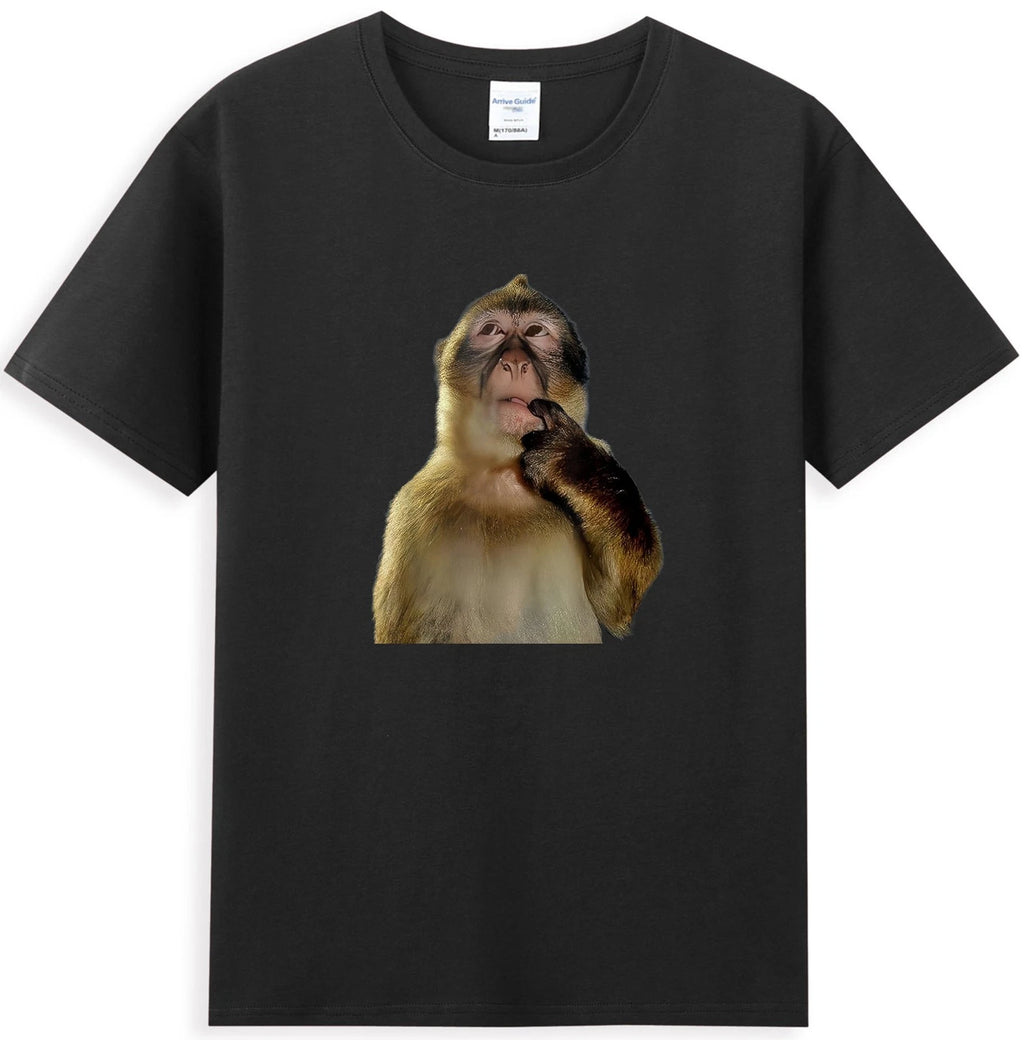 Thinking Monkey Funny Monkey Animal Graphic Men's T-Shirt