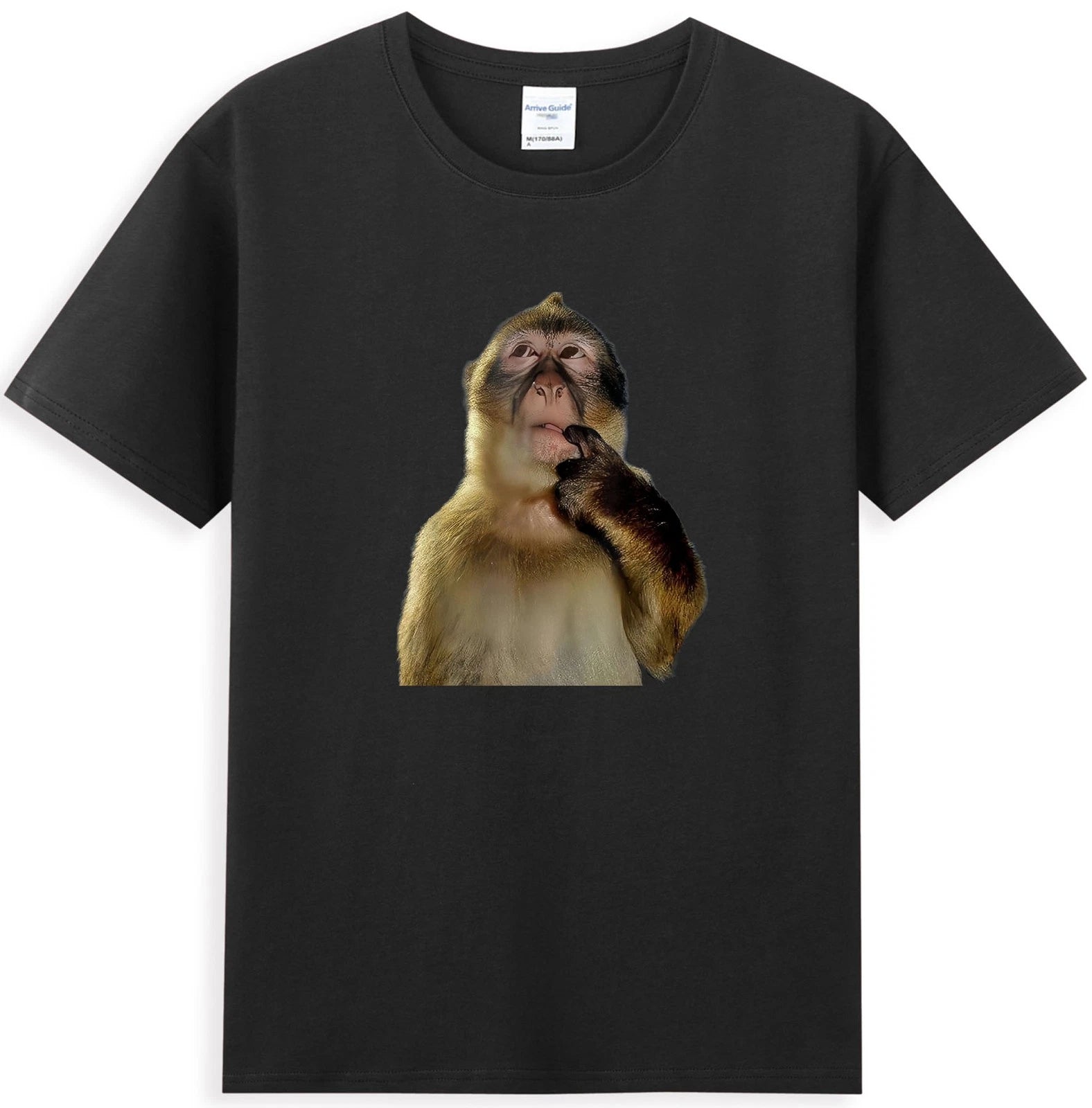 Thinking Monkey Funny Monkey Animal Graphic Men's T-Shirt