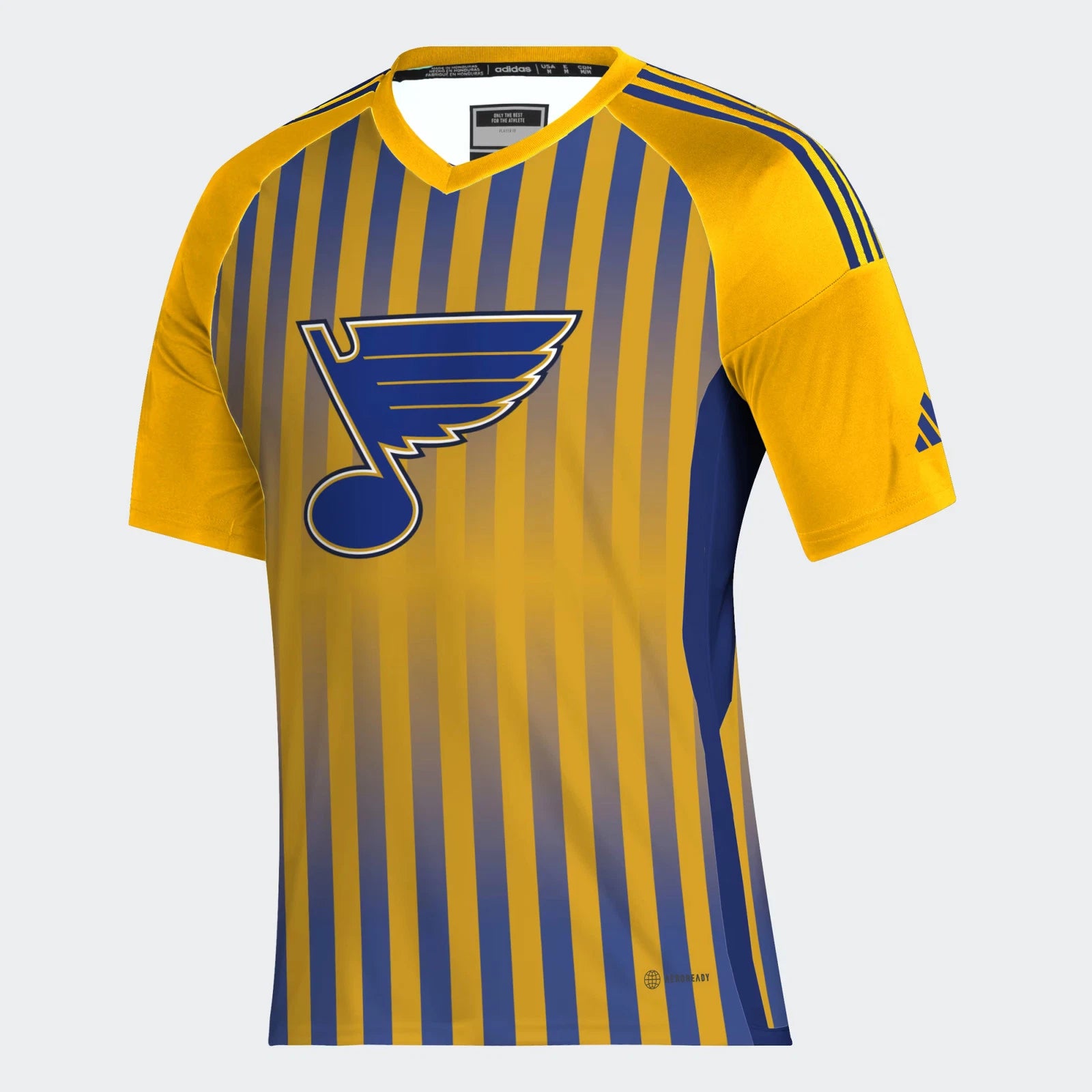 Men's XL Adidas NHL St Louis Blues Soccer Shirt Top Style IP8095
