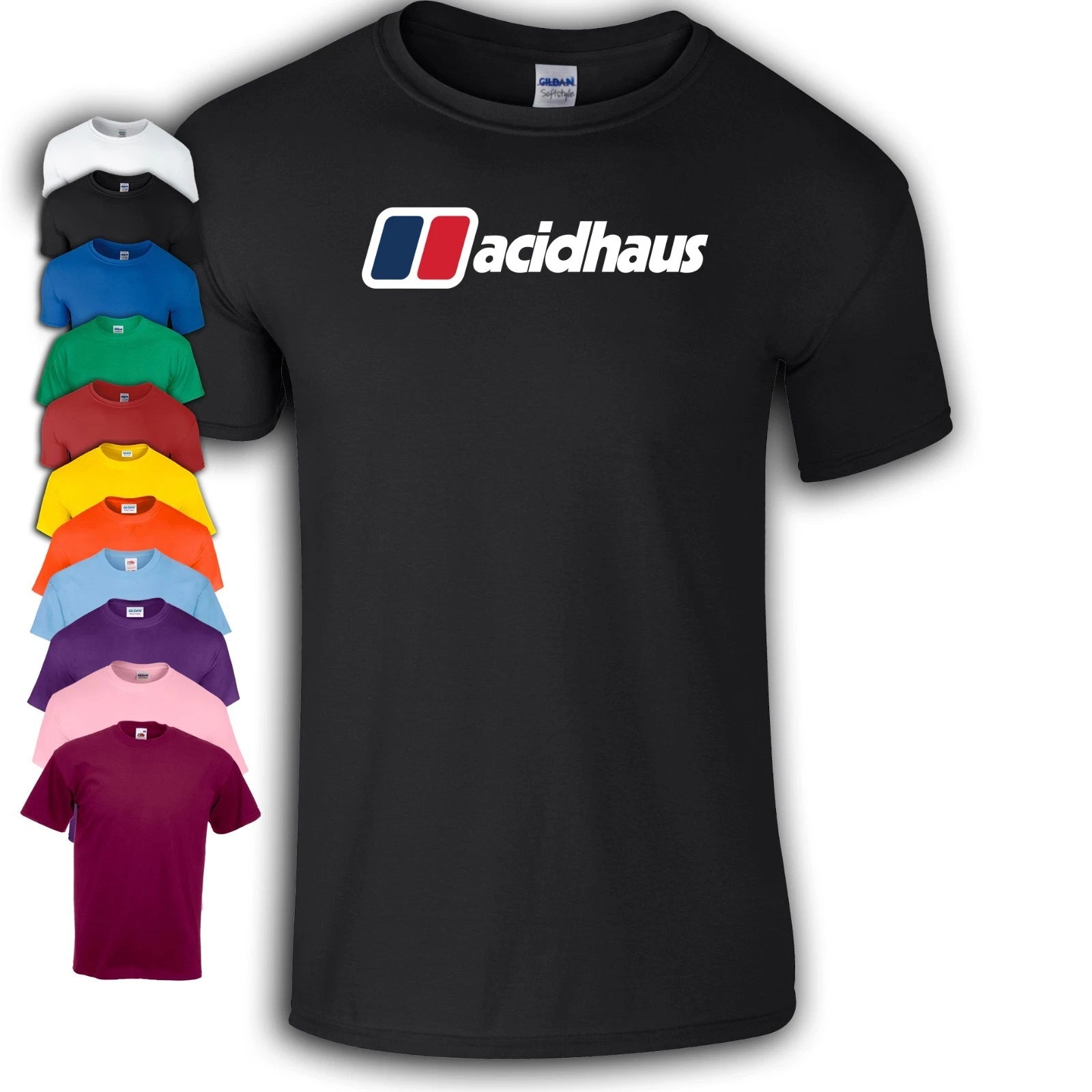 Acidhaus T-Shirt | Acid House | Music | Rave | DJ Festival | Retro | 80s | 90s