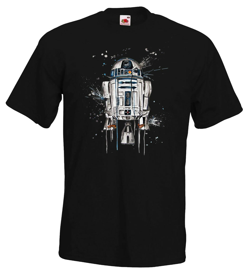 Youth Designz Men's T-Shirt R2D2 Logo Print Nerd Yoda Star Stars War Wars