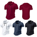 Men T-shirt Training Tops Sweatshirt Pullover Daily Wear Short Sleeve Athletic