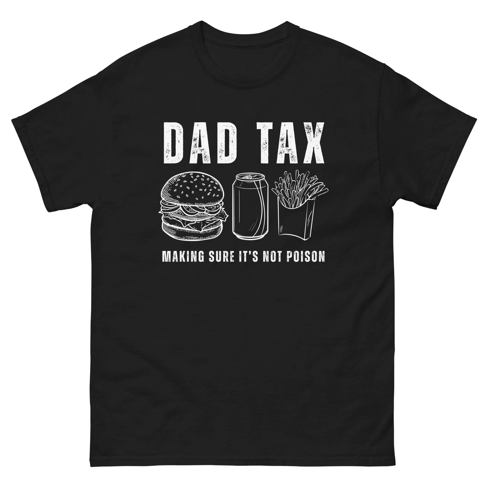 Dad Tax Shirt for Men, Funny Fathers Fay Gift, Dad Jokes Birthday