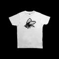 Space Invader Art Pixel Fly White Silkscreen T-Shirt 2020 Size LARGE NEW