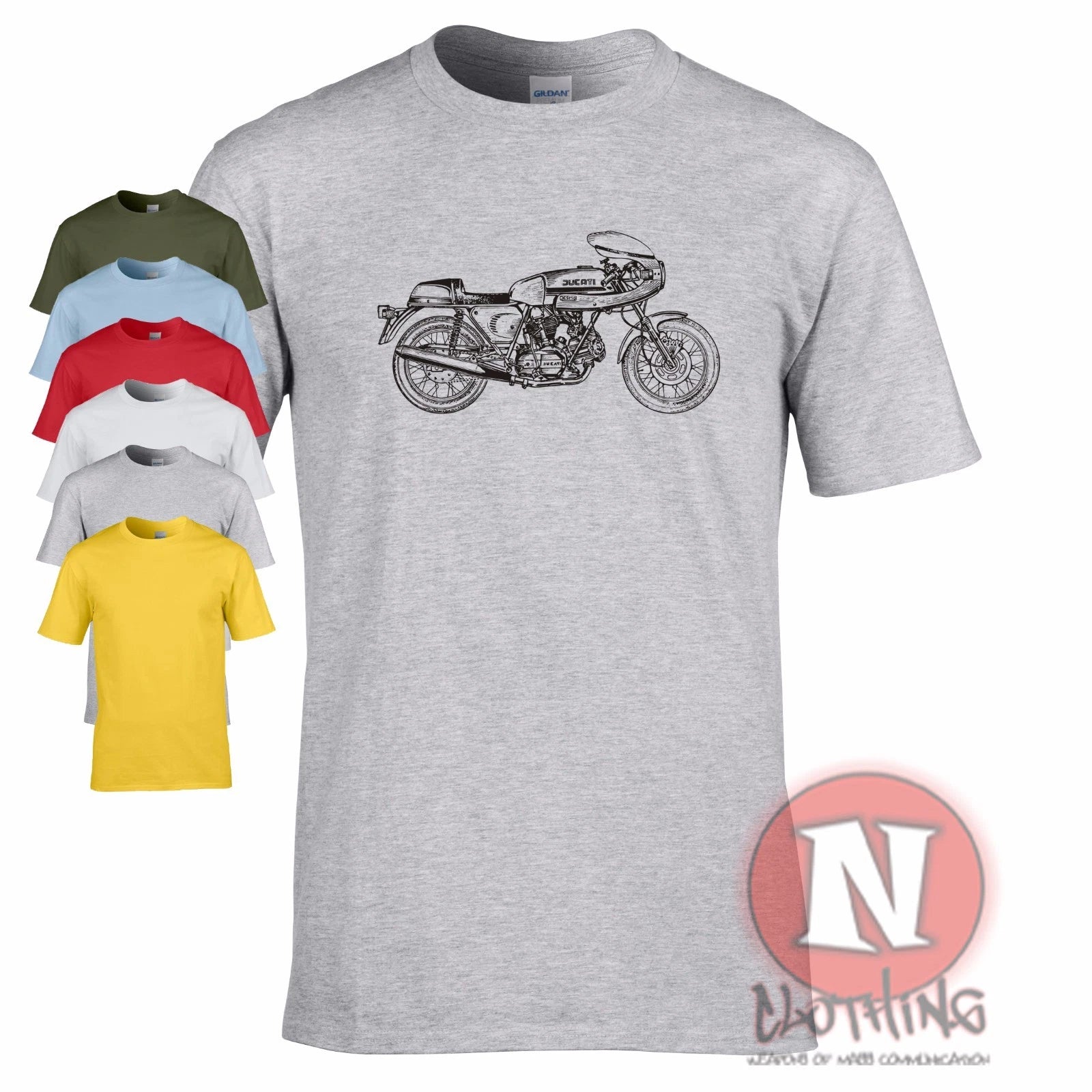 Ducati Ss 90 Desmo Retro Racing Motorcycle T-Shirt Classic Vintage Bicycle