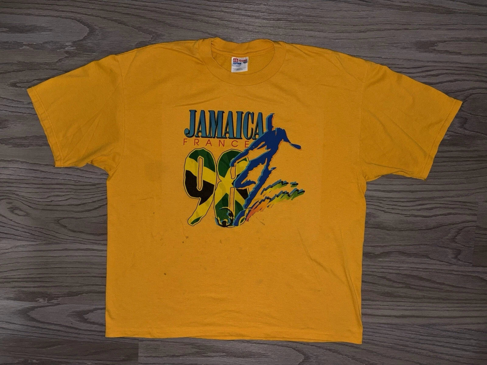 Jamaica France World Cup 1998 T-Shirt Men’s Size XL Soccer USA 90’s Football