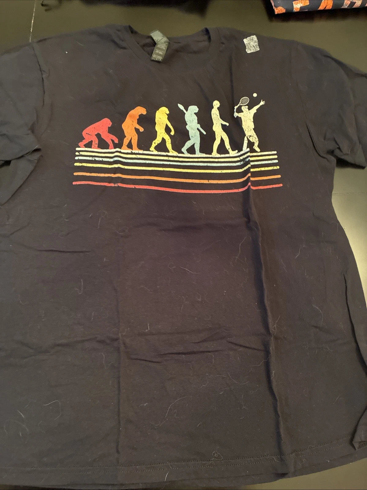 Retro Tennis Player Evolution - Racket Game Sports Lover Gift Unisex T-Shirt