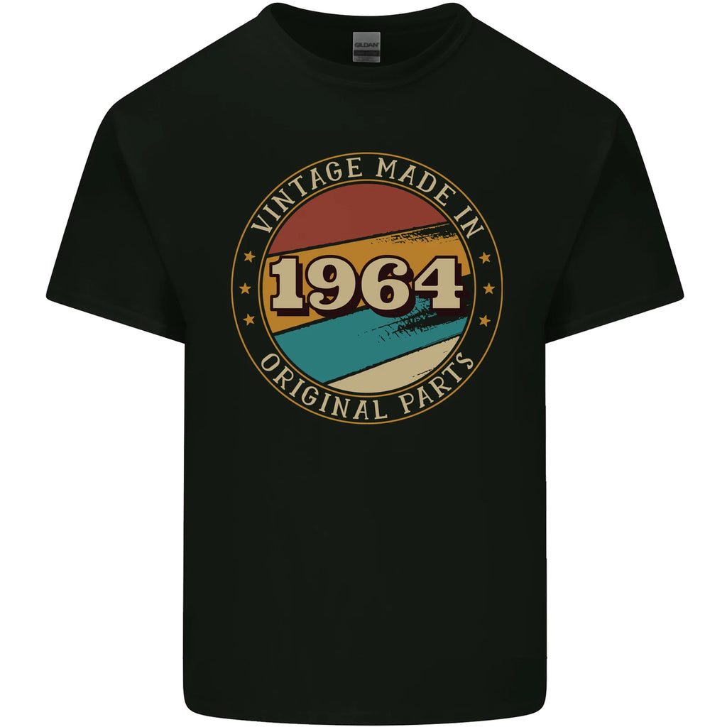 62nd Birthday Vintage Made In 1964 Mens Light Cotton T-Shirt