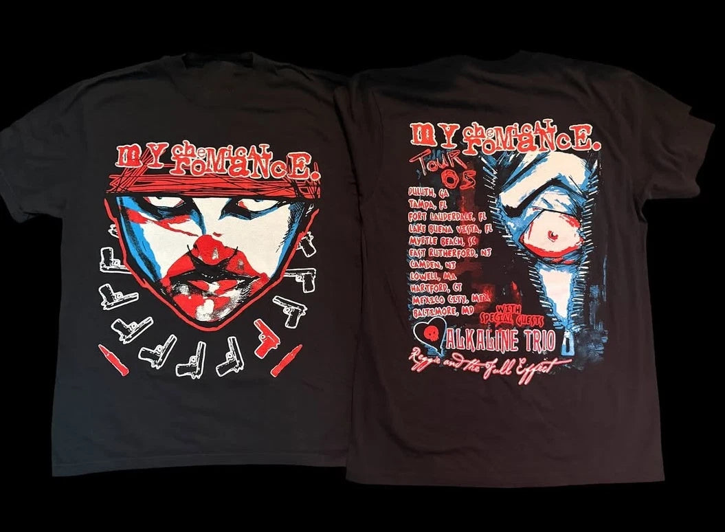 Vintage My Chemical Romance Tour 05 Two Sides T-Shirt