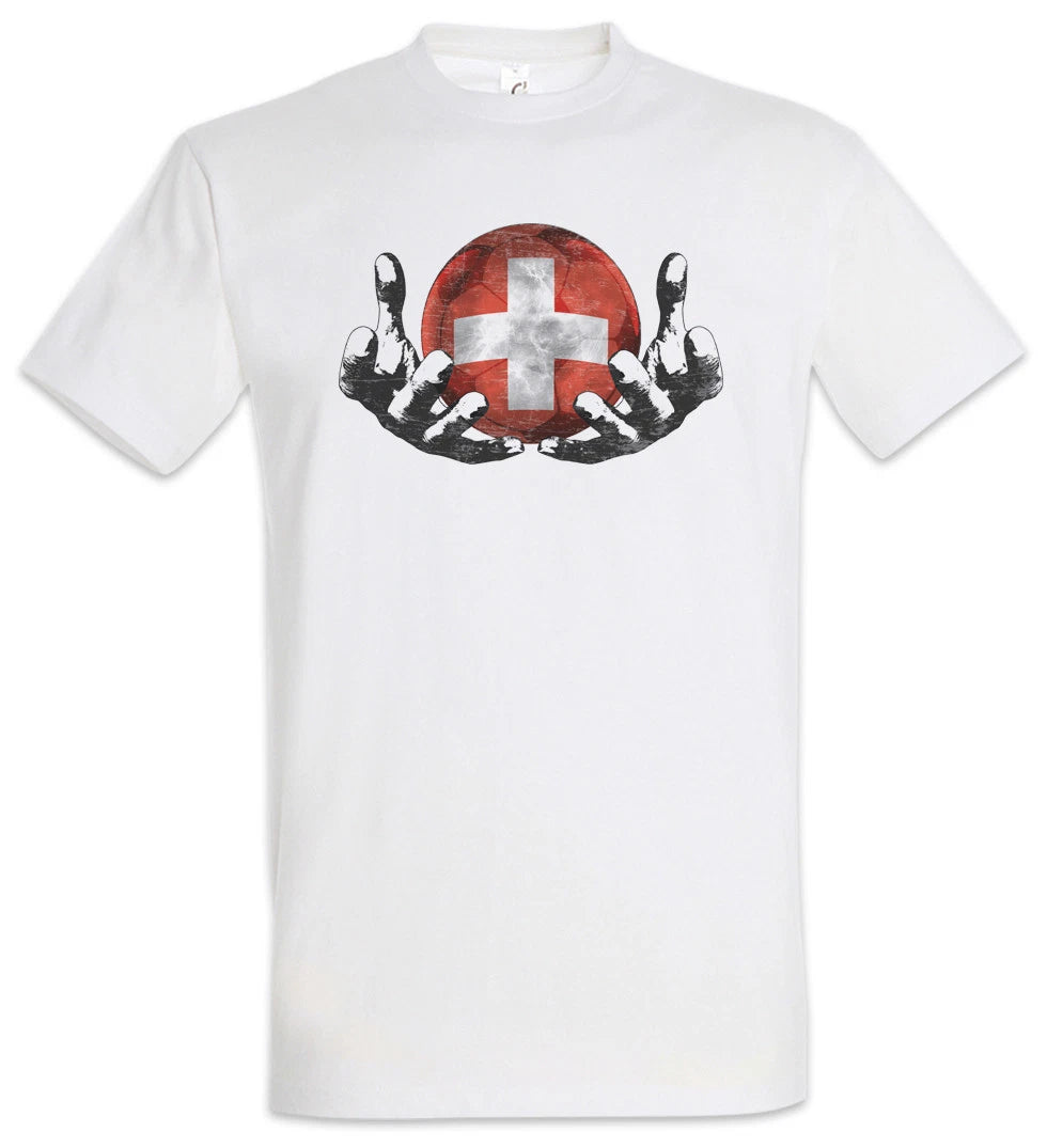 Switzerland Football Magic Ball T-Shirt swiss Soccer Flag World Championship
