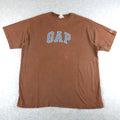 Vintage 2000s GAP Logo T Shirt Faded Brown Size XL Y2K 90s