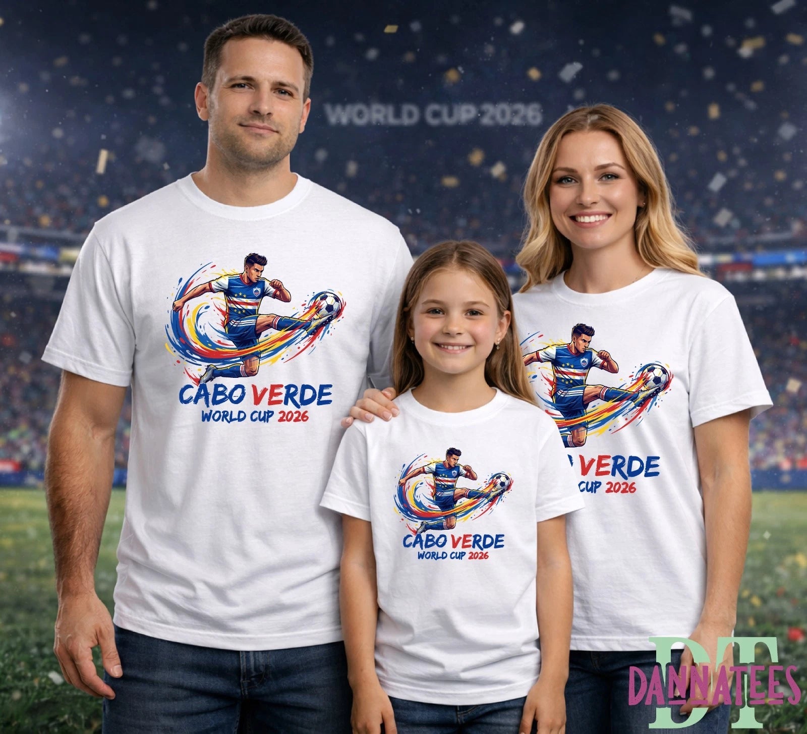 2026 CABO VERDE World Cup 26 Adult Kids T-Shirt Football Soccer T-shirt