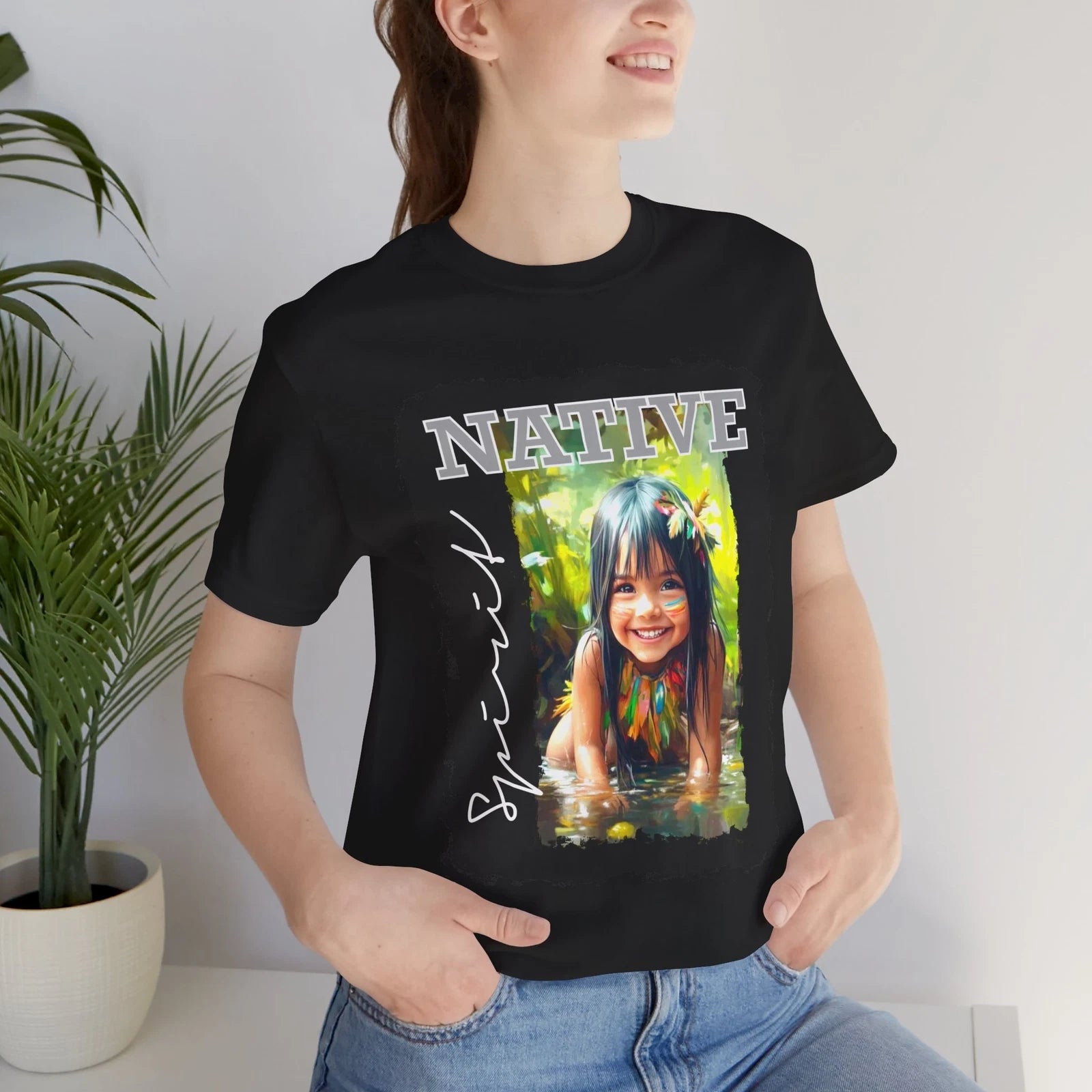 Native Spirit Unisex Tee Boho Vibe Shirt Eco-Friendly Fashion Gift Summer Style